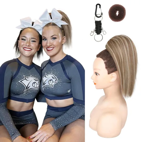 Vista 14 de SEIKEA Pieza de Cabello de Cola de Caballo para Porristas, 10" Lisa Resistente a los Enredos Suave Rubio Natural Extensión de Cola de Caballo