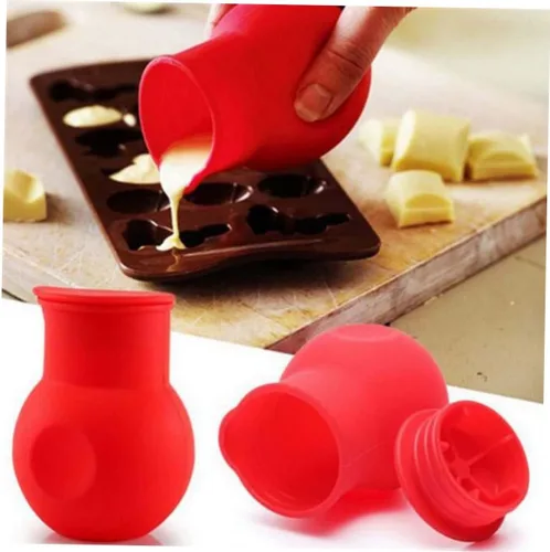 Vista 7 de Olla de silicona para fundir chocolate, olla de microondas para derretir mantequilla, calentar leche y salsas, ideal para hornear y hacer dulces