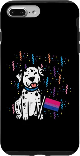 Vista 9 de iPhone 14 Bandera bisexual Perro dálmata Bi Mes del Orgullo LGBTQ Aliado LGBT Caso