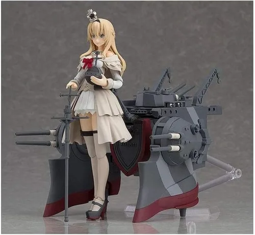 Vista 8 de Max Factory Kancolle: Figura de acción Warspite Figma, marrón, beige, gris, 6 pulgadas
