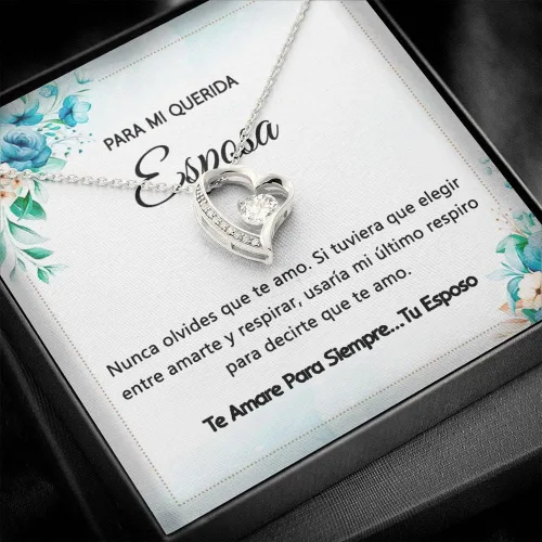 Vista 5 de Regalo para Mi Esposa Collar Regalo para Mi Esposa Especial, Regalos para 14 de febrero, Collar para mujer, Regalo para mujer, Regalos de San