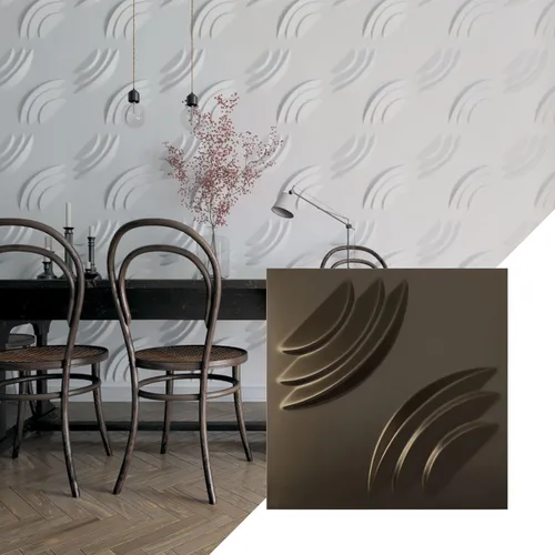 Vista 15 de Ekena Millwork WP20X20ARWH 19 5/8 pulgadas de ancho x 19 5/8 pulgadas de alto, artesano EnduraWall Decorativo 3D Panel de pared cubre 2.67 pies