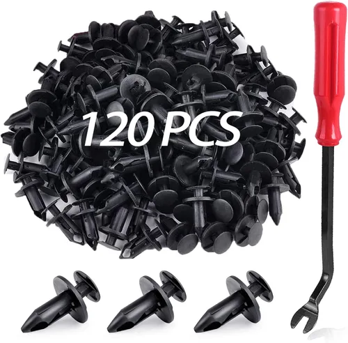 Vista 7 de UNIGT 120 remaches de sujeción reemplazan 6503598 compatible con Jeep Wrangler JK JL y clips de retención de plástico para parrilla Unlimited