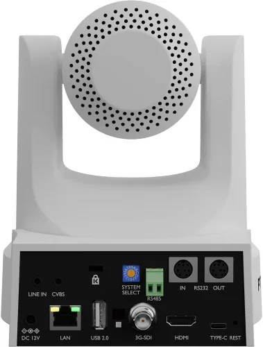 Vista 4 de PTZOptics Move SE SDI/HDMI/USB/IP PTZ Cámara con zoom óptico de 12x (blanco) (PT12X-SE-WH-G3) + soporte de pared universal (blanco)