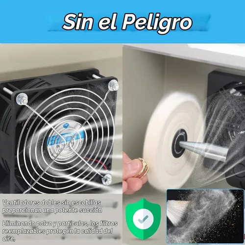 Vista 3 de Pulidor de joyas - Bufadora de banco ajustable de velocidad variable, máquina pulidora y de búfer, búfer dental y torno - Con campana colectora