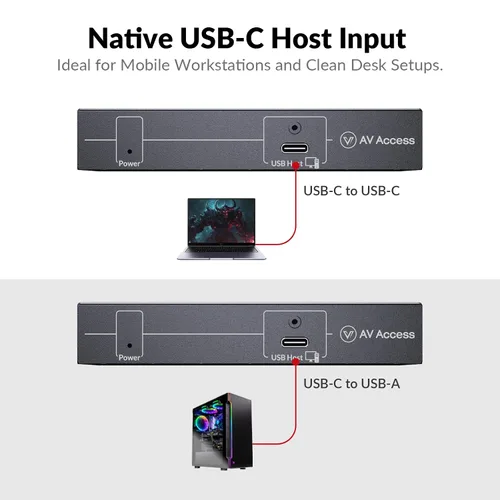 Vista 12 de Extensor USB AV Access con Alimentación por Cable Cat5e/6/6a/7 hasta 196 pies/60m, Extensor USB 2.0 de 4 Puertos por Ethernet, Plug and Play