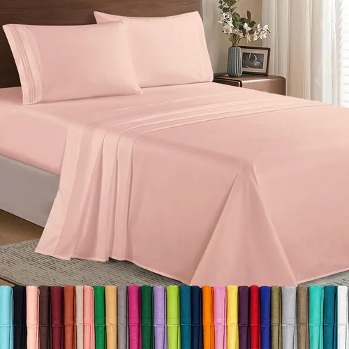 Vista 42 de Elegant Comfort - Juego de sábanas de microfibra de 1500 hilos de calidad hotelera prémium de 4 piezas - Resistente a arrugas, sábana bajera