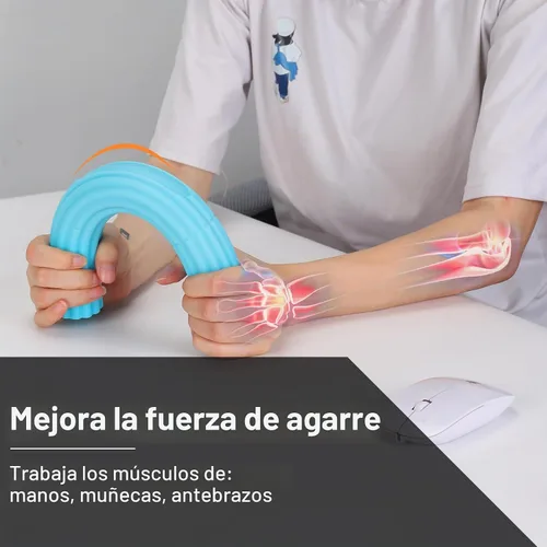 Vista 2 de Barra Fortalecedora de Terapia Flex para Codo de Tenista, Codo de Golfista, Tendinitis - Barra de Resistencia de Terapia Física para Alivio