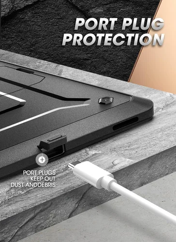 Vista 4 de SUPCASE Funda para Samsung Galaxy Tab S8/Tab S7 con soporte (Unicorn Beetle Pro), [protector de pantalla integrado y soporte para bolígrafo S]