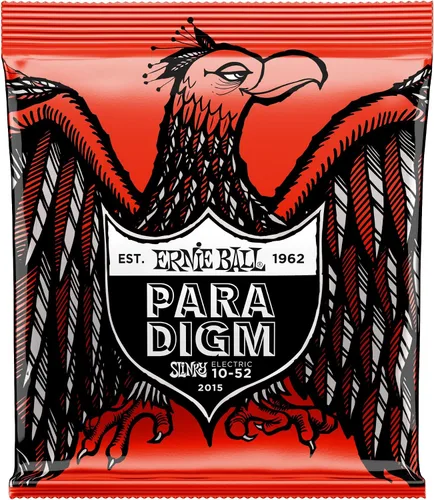 Vista 11 de Ernie Ball 2015 Paradigm cuerdas de guitarra eléctrica, parte superior ceñida, parte inferior gruesa