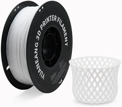 Vista 40 de Filamento PETG para impresora 3D, precisión dimensional +/- 0.001 in, carrete de 2.2 libras, 0.069 in, plateado 2.2 lbs plata