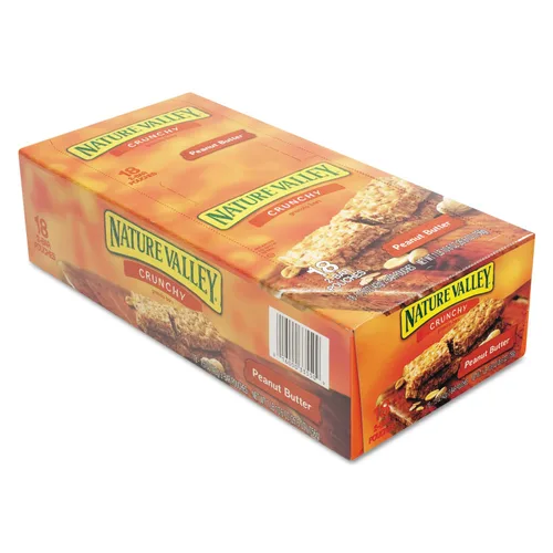 Vista 4 de Nature Valley Barras de granola crujientes, mantequilla de maní, 1.49 onzas, 18 unidades, 36 barras
