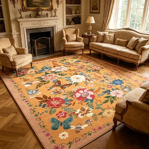 Vista 34 de UKELER Tapete antideslizante para puerta, alfombras de acento modernas para entrada, estilo romántico campestre americano, alfombras de algodón