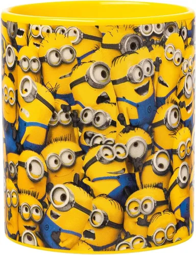 Vista 3 de Silver Buffalo Despicable Me Cluttered Minions - Taza de cerámica, 14 onzas