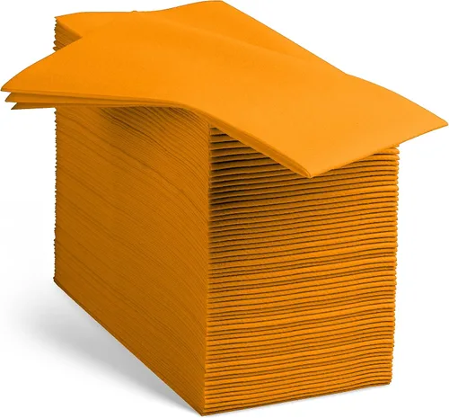 Vista 17 de 100 servilletas de papel de color beige con tacto de lino, suaves y absorbentes, para cocina, fiesta, boda, baño o cualquier ocasión (paquete de 100)