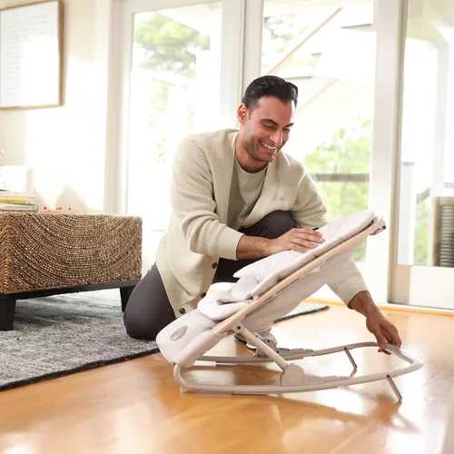 Vista 7 de Maxi-Cosi Kori - Asiento mecedor de bebé 2 en 1 para bebés, silla mecedora portátil, grafito clásico