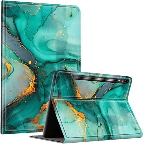 Vista 73 de Slim Case for Samsung Galaxy Tab S10 Lite / S10 FE / S9 FE 10.9" & Galaxy Tab S9 11", Multi-Angle Stand PU Leather Smart Folio Cover with Soft TPU