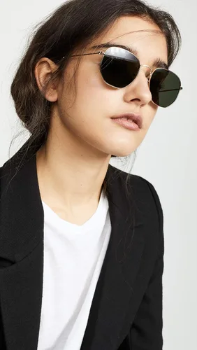 Vista 3 de Ray-Ban Gafas de sol hexagonales RB3548N para mujer, Oro