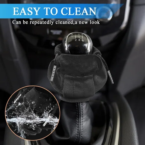 Vista 6 de 2 sudaderas con capucha para palanca de cambios, cubierta universal para pomo de palanca de cambios de automóvil, divertida sudadera con capucha