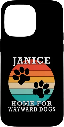 Vista 21 de Janice Home for Wayward Dogs Family Name Case for iPhone 16