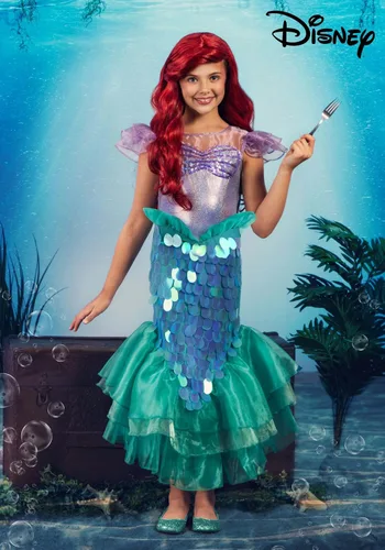 Vista 2 de Disfraz de Sirenita Ariel para niña