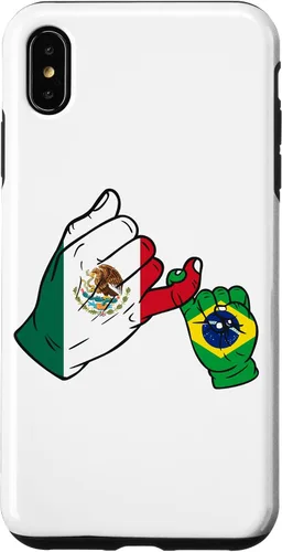 Vista 7 de Funda para iPhone 15 Familia México Brasil para padres e hijos