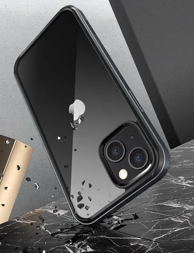 Vista 5 de SUPCASE Unicorn Beetle Edge Series - Funda para iPhone 13 (versión 2021) de 6.1 pulgadas, funda transparente de marco delgado con parachoques Negro