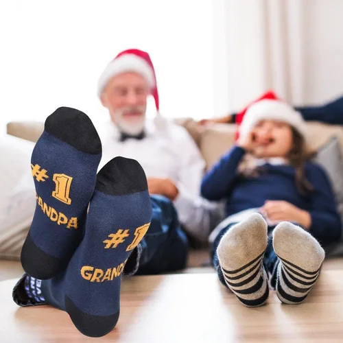 Vista 5 de Veachog Calcetines para abuelos para hombres, regalos de cumpleaños para papá, tío, hermano, hijo, marido, novio, suegro, regalos de jubilación