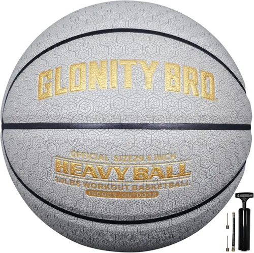 Vista 9 de Baloncesto con peso, color gris, 28.5 pulgadas/29.5 pulgadas, 2.2 libras/3 libras, antideslizante, para exteriores e interiores, para driblar