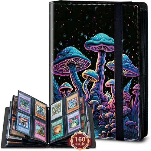 Vista 72 de Rossy Carpeta de tarjetas con 4 bolsillos, carpeta de tarjetas intercambiables, álbum de colección de tarjetas, para 160 tarjetas de carga lateral
