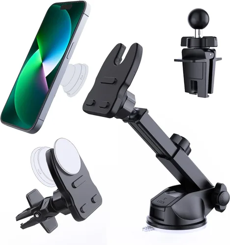 Vista 8 de Soporte de enchufe para bicicletas, motocicletas, scooters, manillar de cinta de correr, soporte de teléfono de bicicleta para enchufe básico
