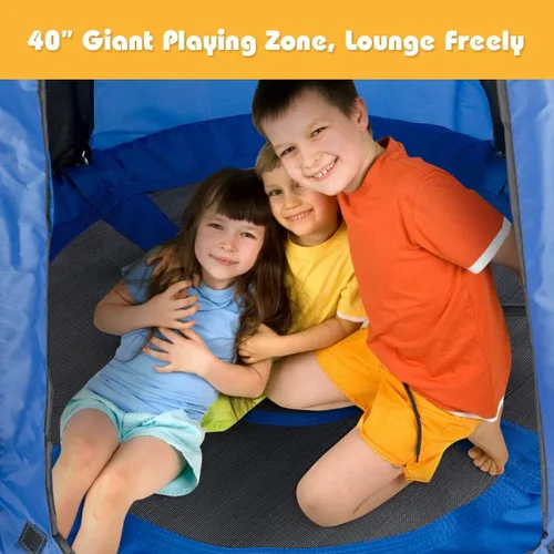 Vista 2 de Silla hamaca colgante 2 en 1 para niños, asiento de tienda de campaña para uso en interiores y exteriores, perfecto para niños, adultos, soporta 330