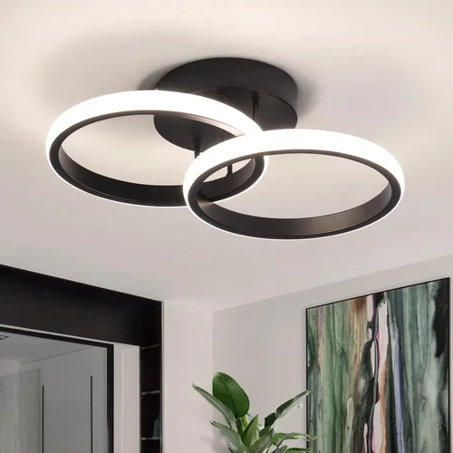 Vista 12 de CANEOE Lámparas de Techo LED Redondas Modernas, 6000K Blanco Frío, Lámparas de Techo para Pasillo, Luces de Techo Cerca del Techo para Baño