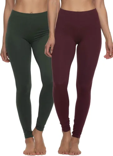 Vista 10 de Felina Velvety Soft Lightweight Leggings Moisture Wicking Yoga 6 Pack Negro