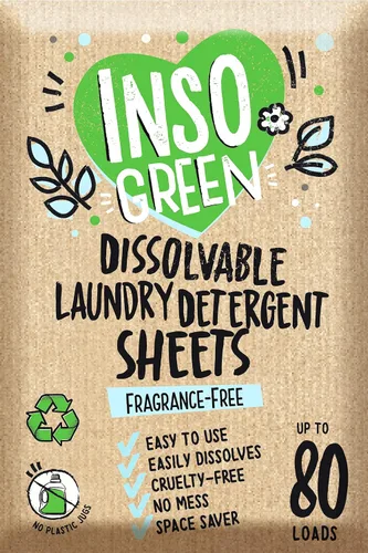 Vista 11 de Hojas de detergente ecológico para lavandería - 80 lavados de ropa Hojas de detergente - 40 sin envase de plástico Detergente en hojas para lavadora