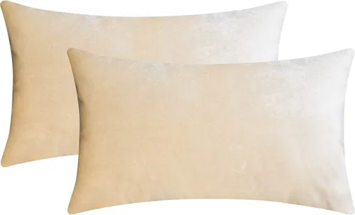 Vista 22 de Home Brilliant Funda de cojín decorativa para el hogar, en terciopelo, para sofá, silla, cama.