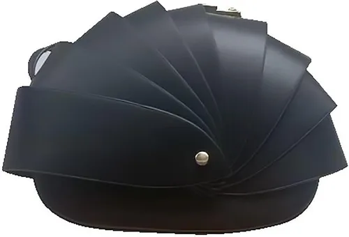 Vista 10 de Bolso bandolera de cuero sintético para mujer, diseño único y plegable
