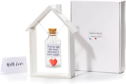 Vista 17 de Regalo de aniversario para mujeres y hombres, regalo romántico para el Día de San Valentín, para novio, novia, esposa o marido