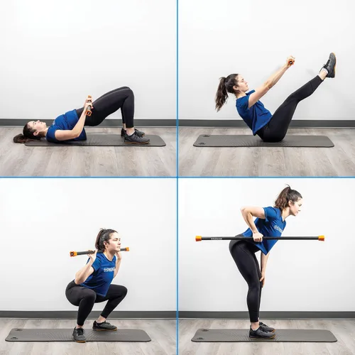 Vista 5 de Synergee - Juego de barras de entrenamiento con peso, varios pesos disponibles, acolchadas, para tonificar el cuerpo, ganar fuerza y mejorar