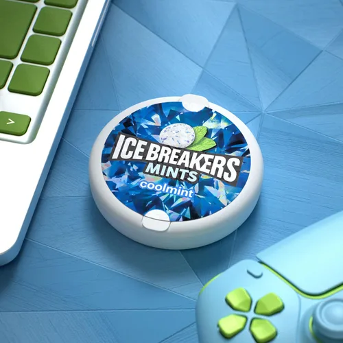 Vista 6 de ICE BREAKERS Coolmint Latas de mentas sin azúcar, 1.5 oz (8 unidades)