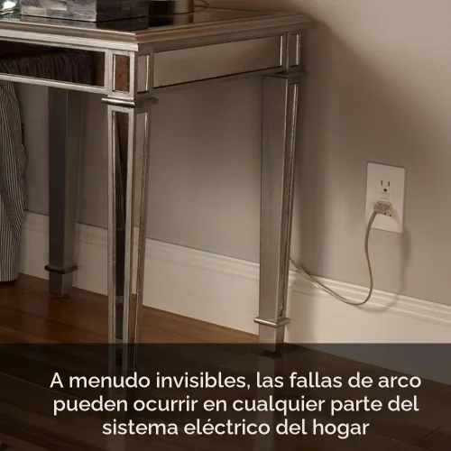 Vista 3 de Leviton SmartlockPro Interruptor con enchufe de doble polo receptáculo, AFTR2-E Negro