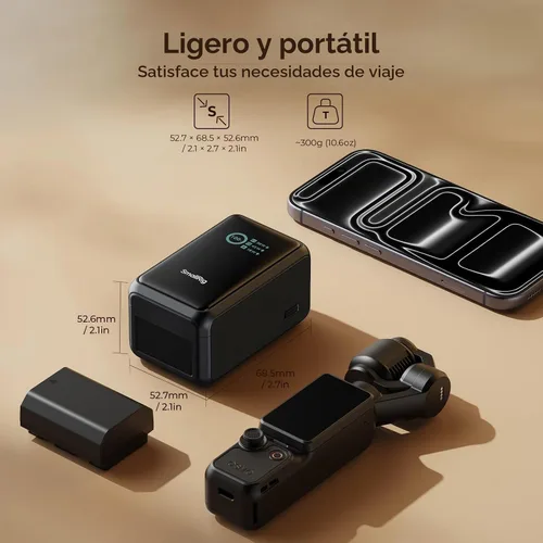 Vista 7 de SMALLRIG Banco de energía Nano36 para cámara, 10000mAh PD45W USB-C VMount
