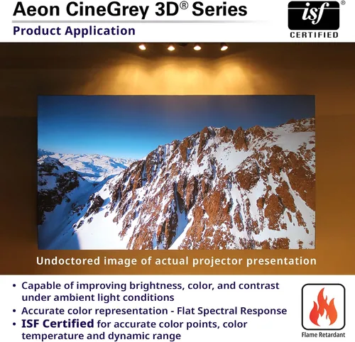 Vista 5 de Elite Screens - Serie Aeon Material 3D CineGrey Negro