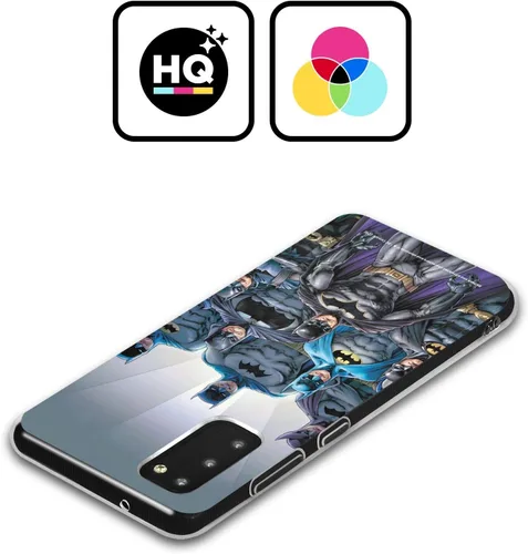Vista 2 de Head Case Designs Funda de gel suave con licencia oficial de Batman DC Comics Through The Years Iconic Comic Book Costume Compatible con Samsung