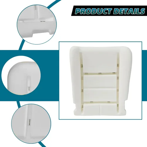 Vista 2 de SecosAutoparts Funda de Espuma para Asiento Inferior del Conductor Compatible con Ford F250 F350 F450 Lariat 2002 2003 2004 2005 2006 2007