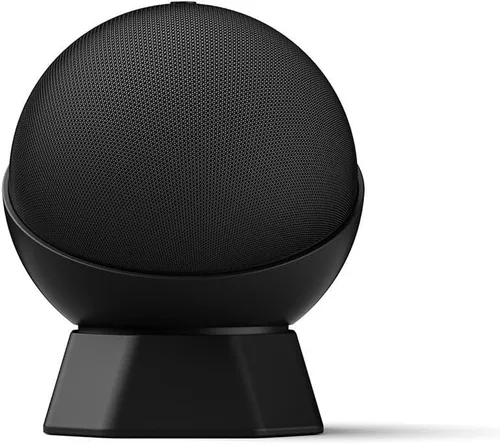 Vista 7 de Silicone Desktop Holder for Alexa for Echo Dot 5th & 4th Generation, Speaker Mount Base for Echo Dot 5/4, Black or White(White)