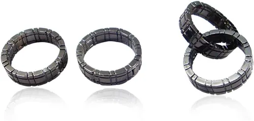 Vista 6 de Enjoyer Himber Anillo Trucos de magia Anillo de enlace Trucos mágicos Cerca de accesorios mágicos Anillo mágico (negro)