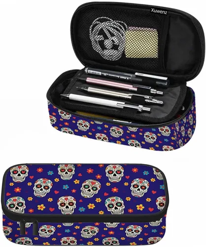 Vista 22 de Estuche organizador de lápices de alpaca, diseño de llama, hojas de animales, caja de papelería, caja de maquillaje, suministros escolares