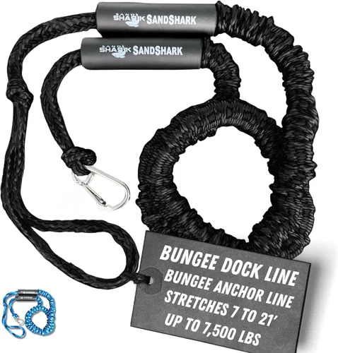 Vista 10 de SandShark Línea de muelle elástico de anclaje de alta calidad. Accesorios de barco Línea de anclaje que absorbe los golpes en anclajes y muelles