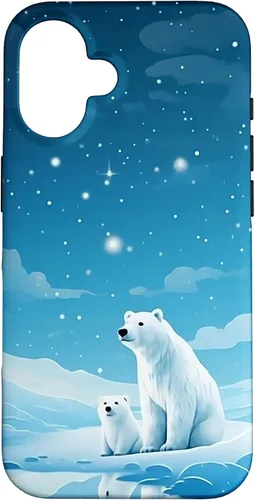 Vista 32 de Polar Bear, Arctic North Pole, Alaska Snow, Cute Polar Bears Case for iPhone 17